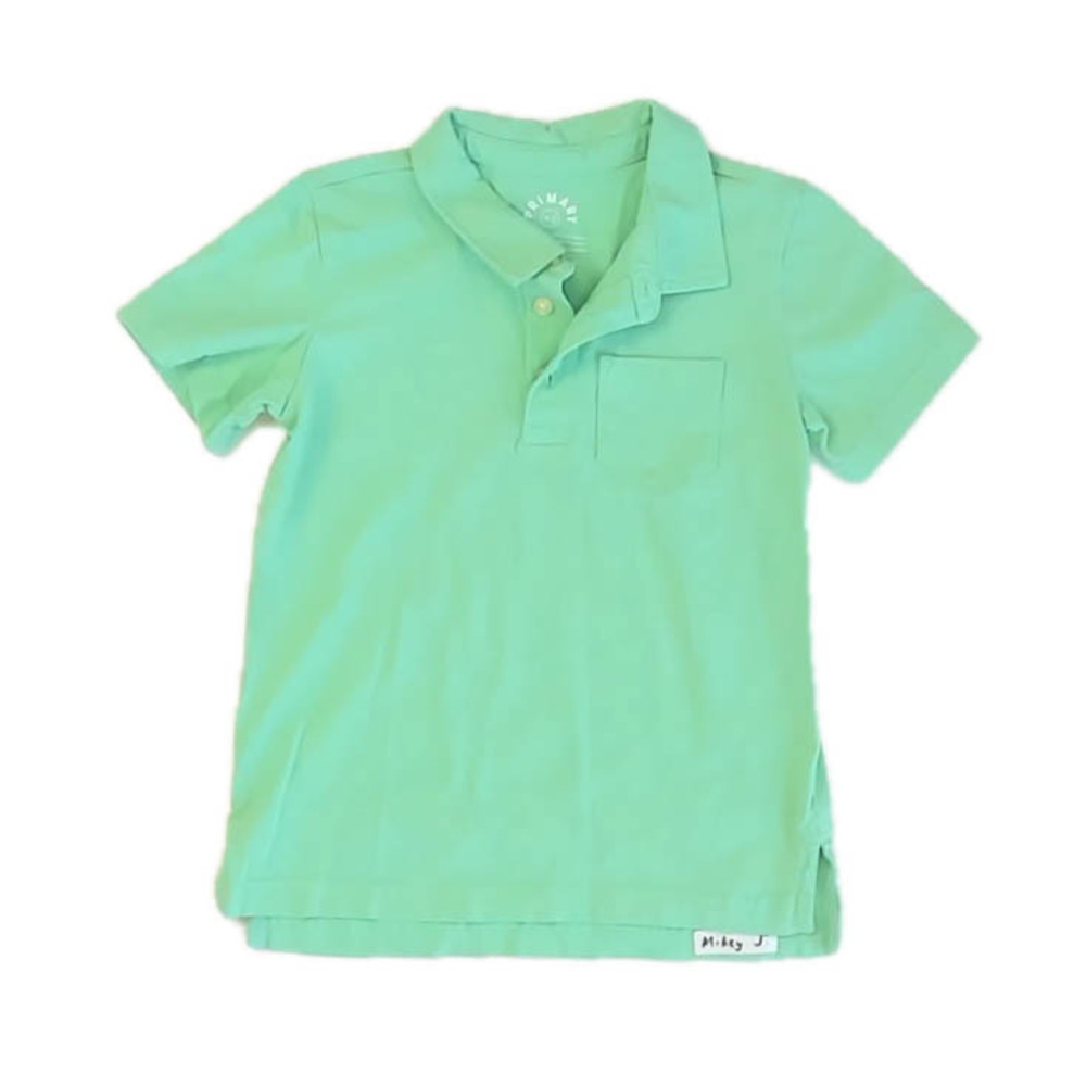 Primary.com Boys Green Polo Shirt size: 4-5T